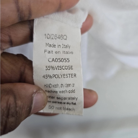 $88 JM Blouse Womens XL White Flutter 3/4 Sleeve Liquid Knit Angel Minimalist - Picture 10 of 12